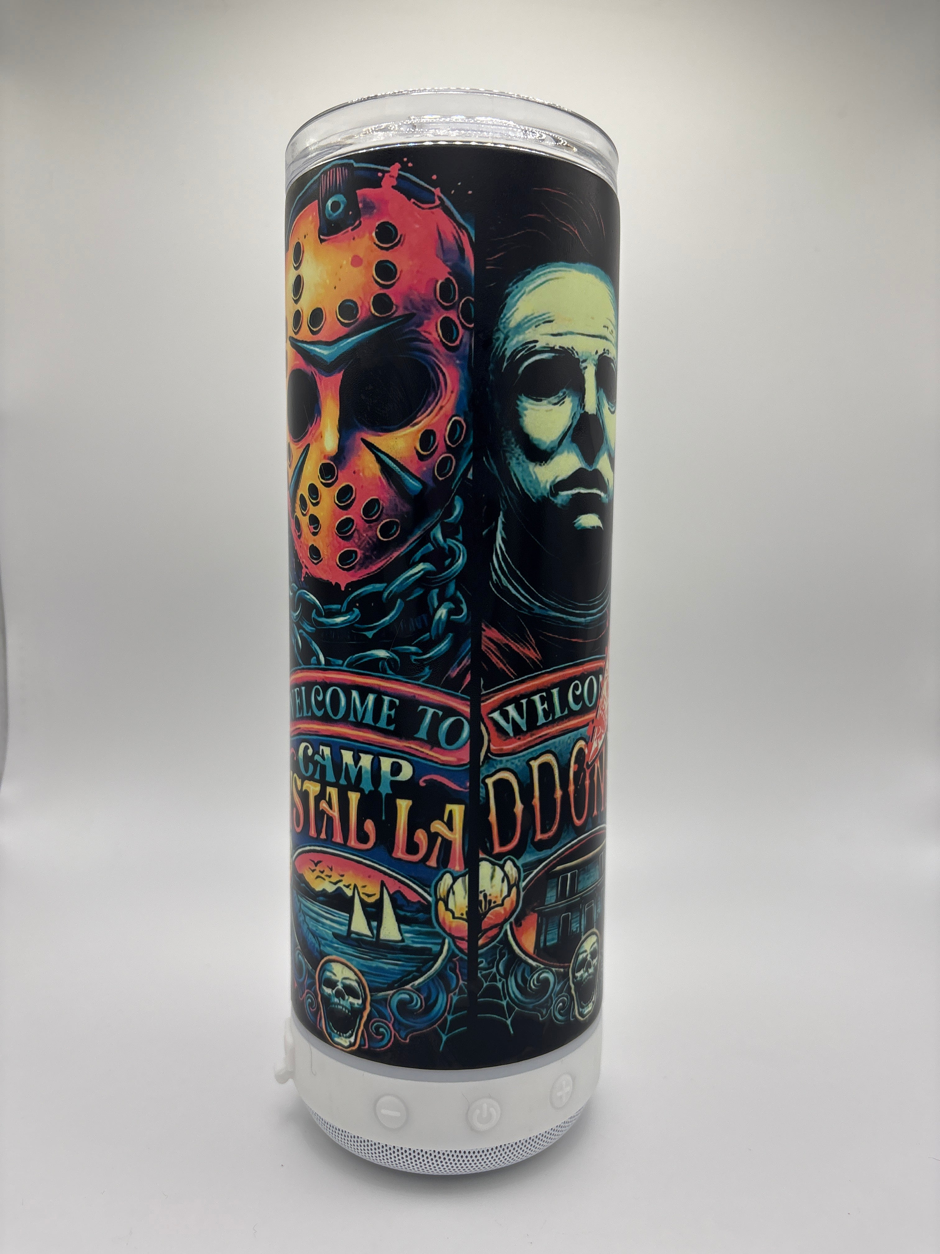 Horror Characters - 20 oz Glow in the Dark Speaker Tumbler