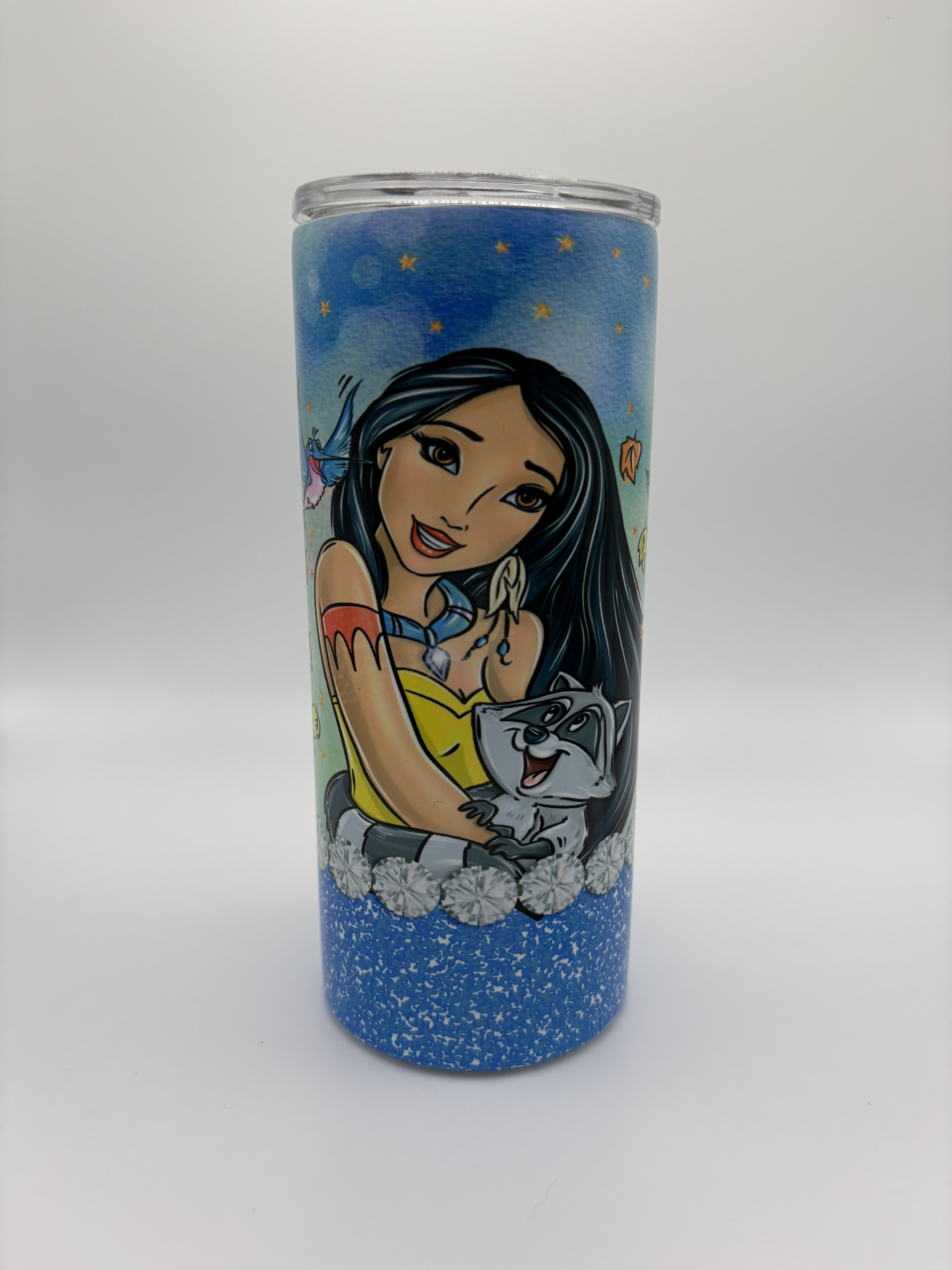 Native American Princess - 15 oz Glow in the Dark Tumbler