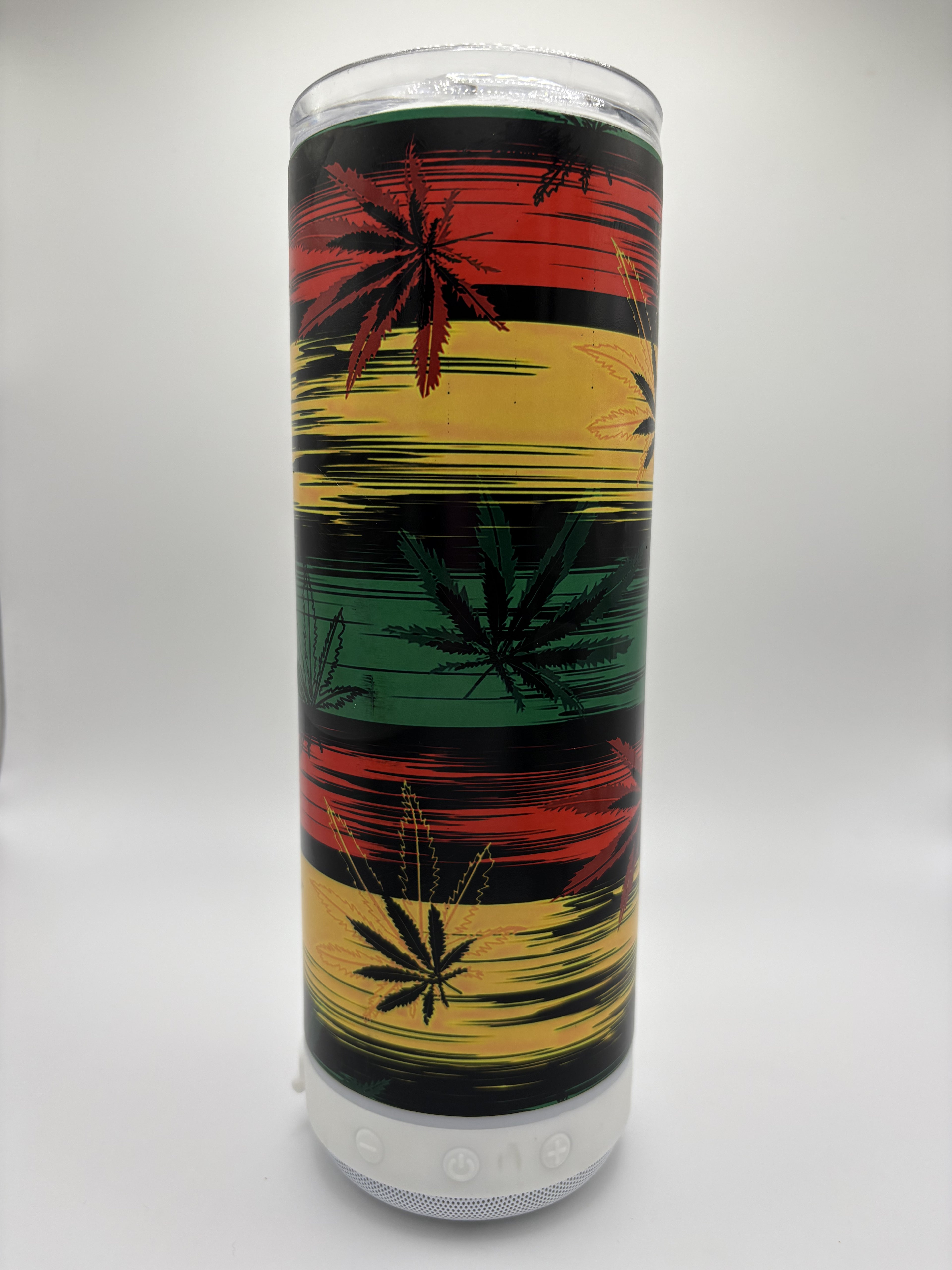 Jamaican Plant - 20 oz Glow in the Dark Speaker Tumbler