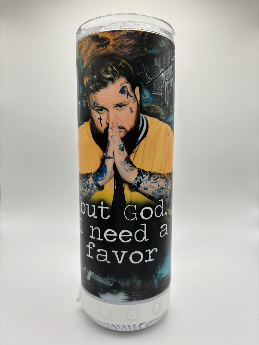 Jelly Roll Collage - 20 oz Glow in the Dark Speaker Tumbler