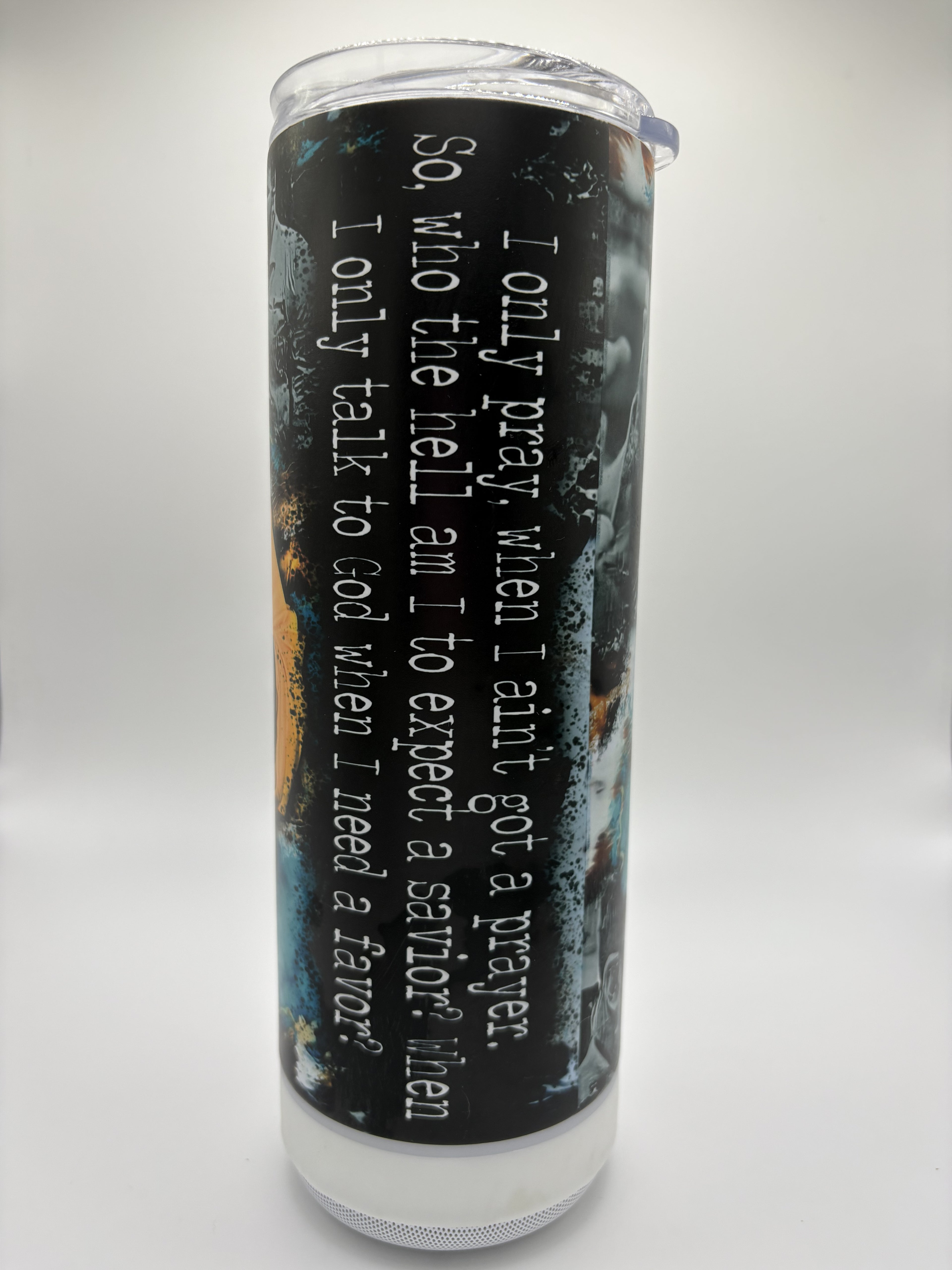 Jelly Roll Collage - 20 oz Glow in the Dark Speaker Tumbler