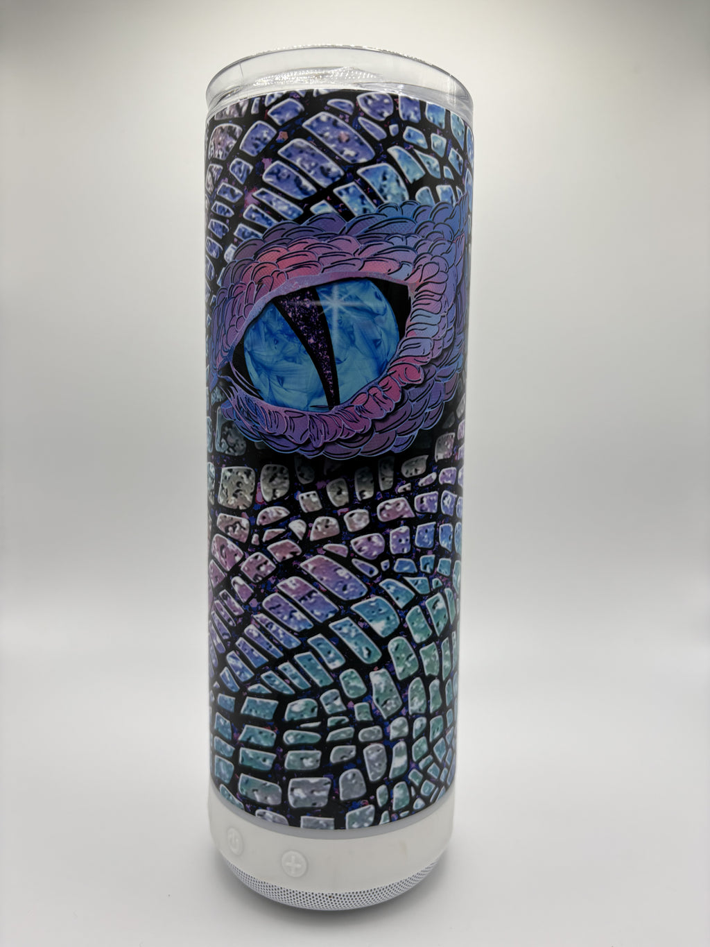 Purple Dragon Eye - 20 oz Glow in the Dark Speaker Tumbler