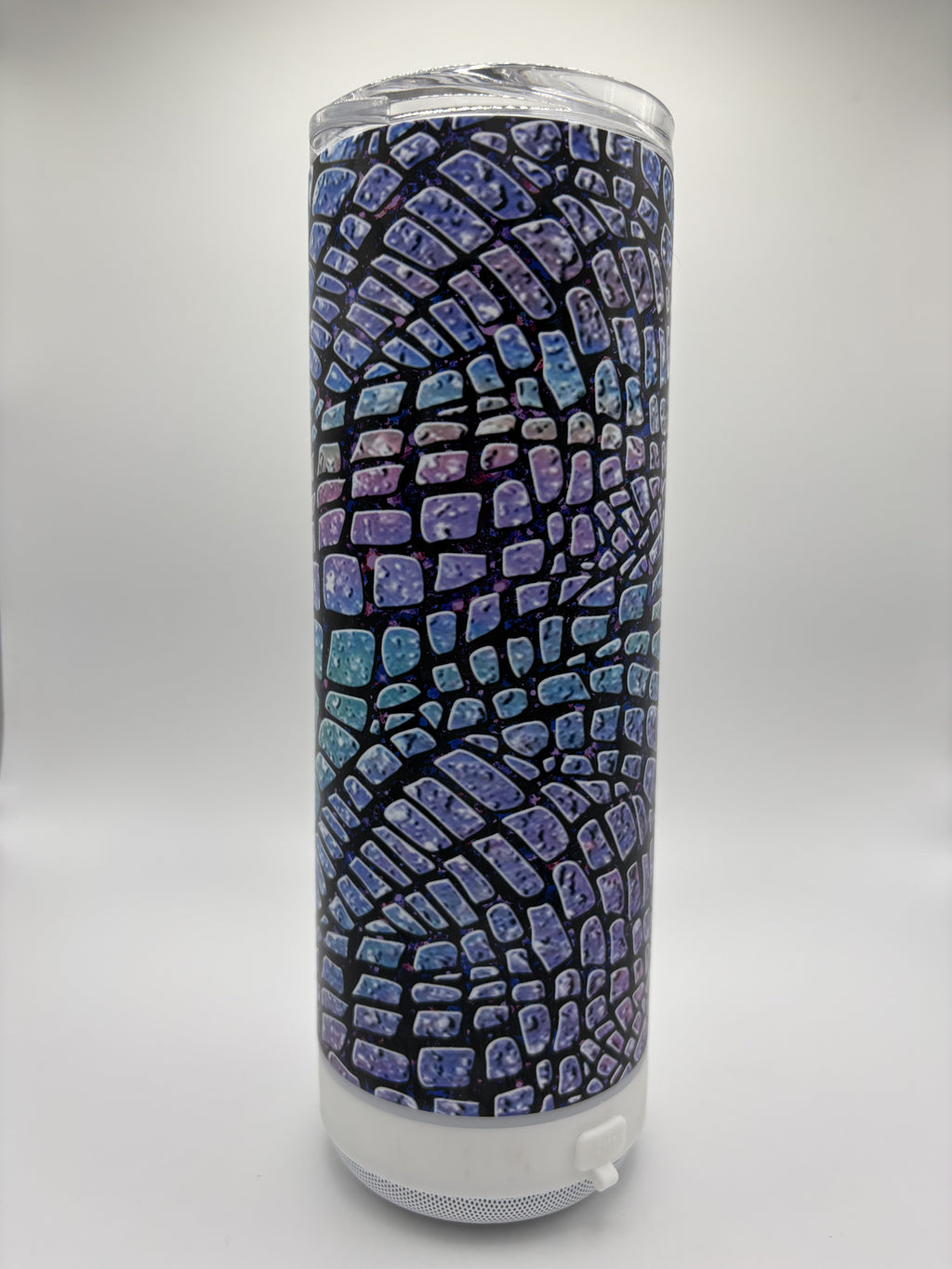 Purple Dragon Eye - 20 oz Glow in the Dark Speaker Tumbler