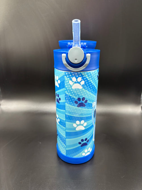 Blue Dog Flip Top Sippy Blue